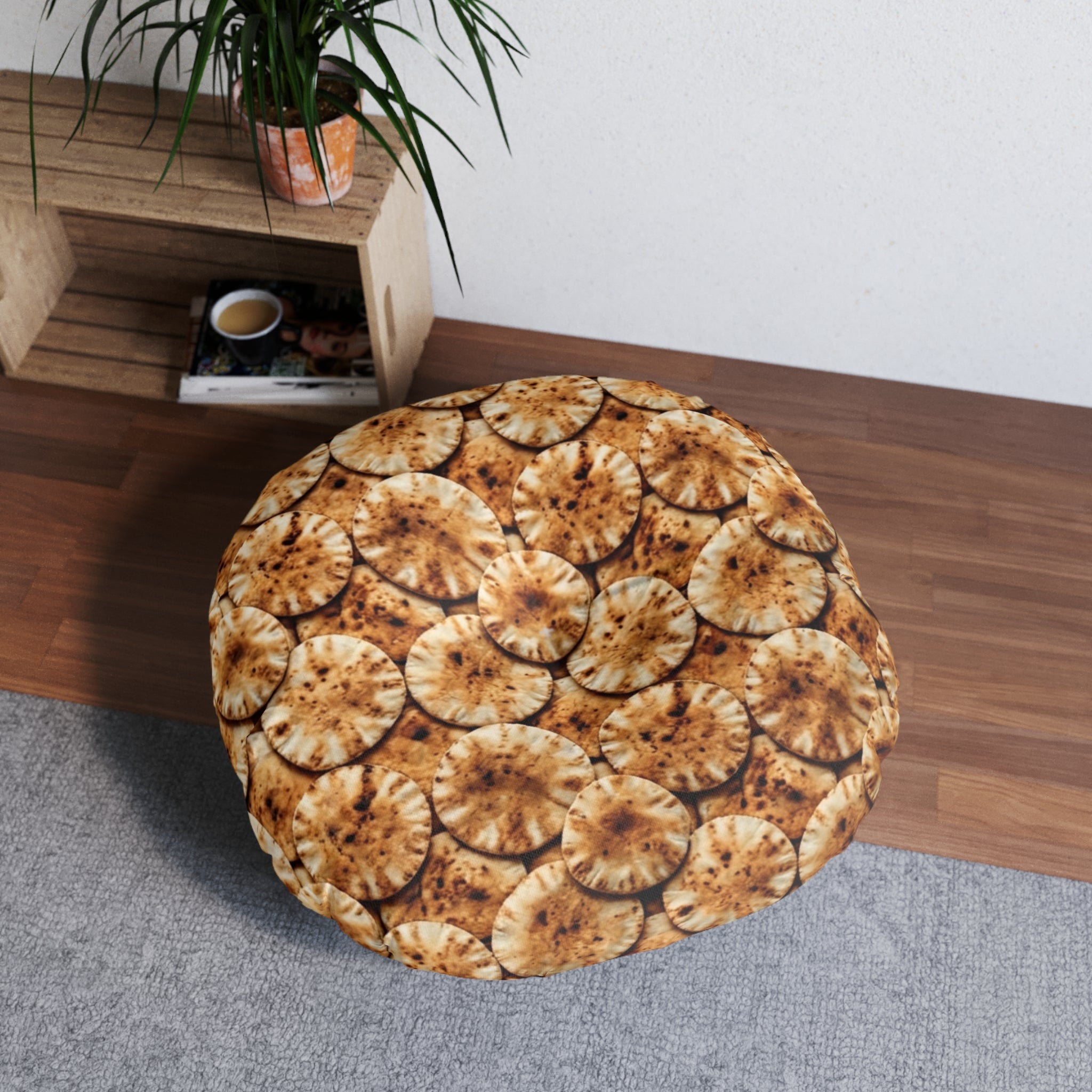 Tufted Floor Pillow, Round
