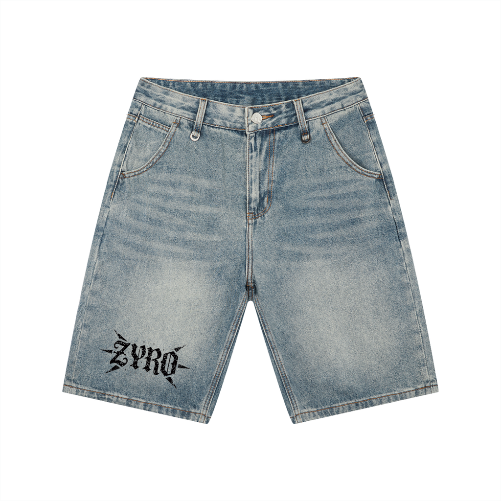 Men's Vintage Wash Denim Shorts