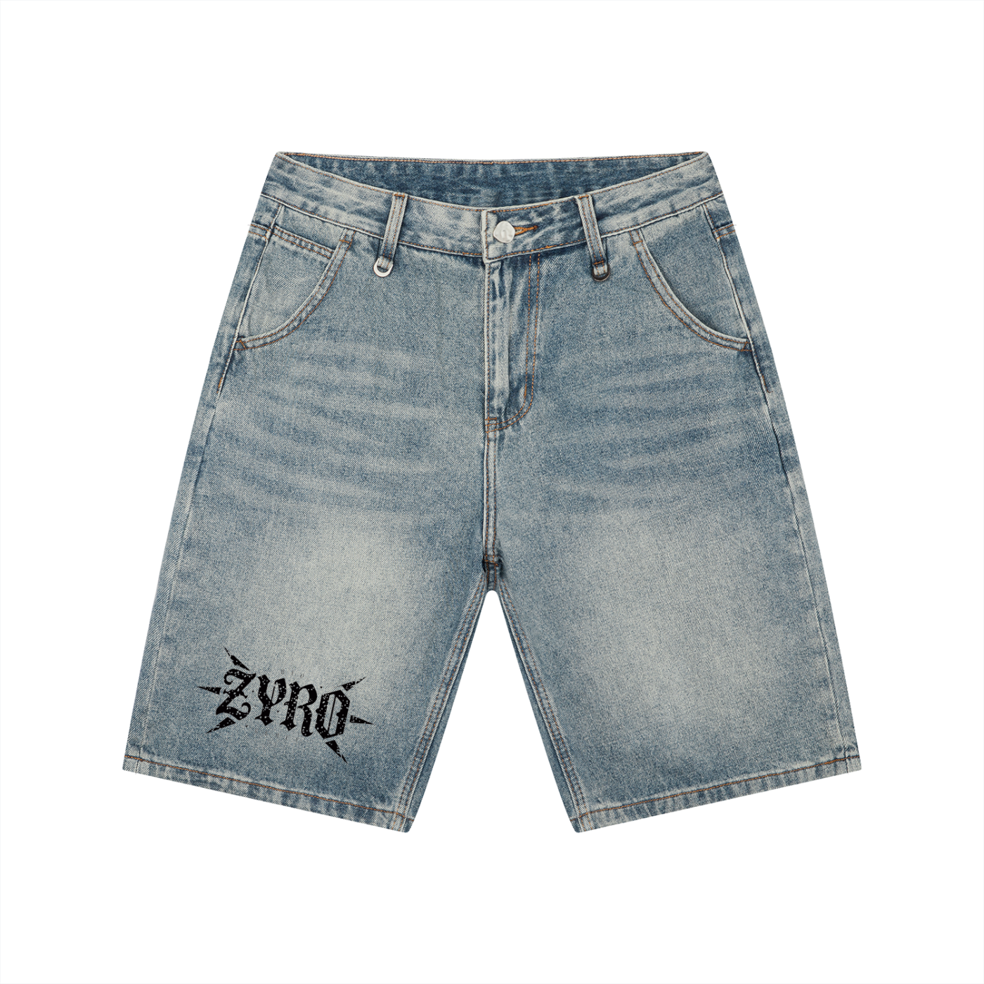 Men's Vintage Wash Denim Shorts